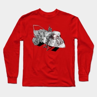 Girl fixing a Moebius car Long Sleeve T-Shirt